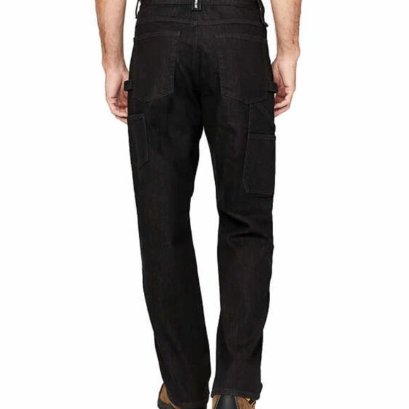 Caterpillar CAT Carpenter Work Pants Mens 40 x 34 Black Tool Pockets Double Knee - Picture 10 of 15